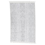 vidaXL Tapis Gris clair 80x150 cm Coton