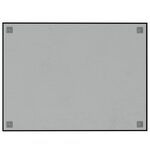 vidaXL Tableau noir magnétique mural noir 80x60 cm verre trempé
