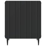 vidaXL Cabinet de chevet Noir 43 x 34 5 x 52 cm Bois d'ingénierie