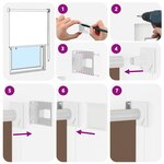 vidaXL Store enrouleur Protection UV Taupe 200 x 140 cm Polyester