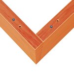 vidaXL Jardinière cire marron 70x70x68 5 cm bois de pin massif