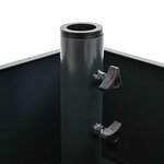 vidaXL Base de parasol avec jardinière Anthracite 45 x 45 x 45 cm