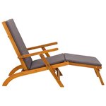 vidaXL Chaise longue inclinable et pliable 55 x 146 x 91 cm