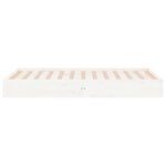 vidaXL Cadre de lit sans matelas blanc bois massif 90x200 cm