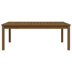 vidaXL Table de jardin marron miel 121x82 5x45 cm bois massif de pin