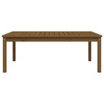 vidaXL Table de jardin marron miel 121x82 5x45 cm bois massif de pin