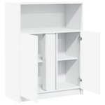 vidaXL Buffet avec LED blanc 77x34x100 cm bois d'ingénierie