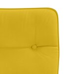 vidaXL Chaises à manger lot de 2 Jaune Velours