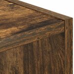 vidaXL Table de chevet 2 Pièces Chêne fumé 30 5 x 27 x 59 5 cm