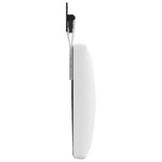 vidaXL Tête de lit suspendue Blanc Tissu