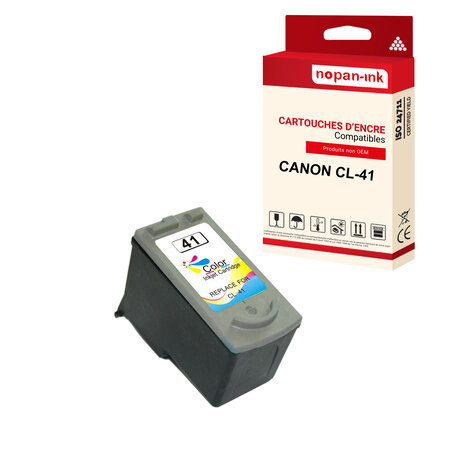 Nopan-ink - x1 cartouche canon cl-41 xl cl-41xl compatible