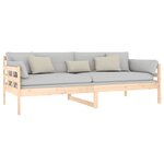 vidaXL Lit de jour sans matelas bois de pin massif 90x200 cm