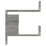 vidaXL Étagère d'angle murale Sonoma gris 40x40x50cm Bois d'ingénierie