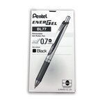 Stylo Roller encre gel rétractable ENERGEL BL77 Pointe 0 7 mm Noir x 12 PENTEL