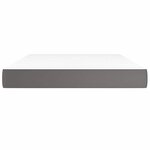 vidaXL Matelas de lit à ressorts ensachés fermeté moyenne Gris 140x190x20cm Similicuir