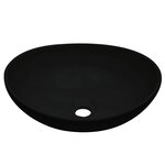 vidaXL Meuble de salle de bain en deux pièces Céramique Blanc