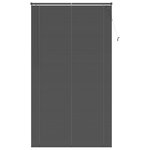 vidaXL Store Vénitien Réglable Gris Argenté 213 x 110 cm PVC