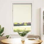 vidaXL Store enrouleur occultant blanc cassé 80x175cm largeur du tissu