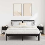 vidaXL Table de chevet avec tiroir 2 Pièces Chêne noir 34 x 35 5 x 45 cm