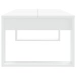 vidaXL Table basse Blanc 110x50x35 cm Bois d'ingénierie