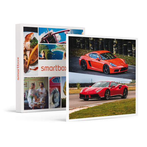 SMARTBOX - Coffret Cadeau Stage de pilotage multivolant : 2 tours en Porsche et 2 tours en Ferrari 488 GTB sur le circuit de Magny-Cours -  Sport & Aventure