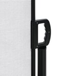 vidaXL Auvent latéral rétractable blanc 120x600 cm