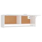 vidaXL Garde-robe blanc 100x32 5x35 cm bois d'ingénierie