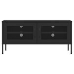 vidaXL Meuble TV Noir 105x35x50 cm Acier