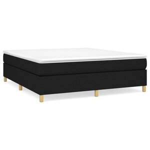 vidaXL Cadre de lit sans matelas noir 180x200 cm tissu