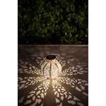 Lanterne métal vintage beige 10 Lumens 17 cm