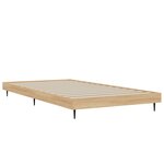 vidaXL Cadre de lit chêne sonoma 90x200 cm bois d'ingénierie