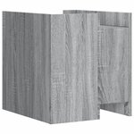 vidaXL Table de chevet sonoma gris 45x50x50 cm bois d'ingénierie