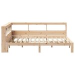 vidaXL Lit bibliothèque sans matelas 120x190 cm bois de pin massif