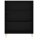 vidaXL Buffet noir 69 5x32 5x180 cm bois d'ingénierie