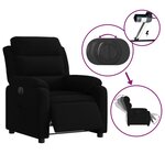 vidaXL Fauteuil inclinable électrique noir velours