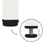 vidaXL Meuble TV blanc 68x39x43 5 cm acier laminé à froid