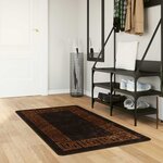 vidaXL Coureur de Tapis MARSA Noir 80 x 100 cm Polyester et PVC