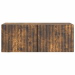 vidaXL Meuble TV mural Chêne fumé 78 5 x 31 x 30 cm Bois d'ingénierie
