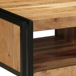 vidaXL Table basse 50x50x38 cm bois massif acacia