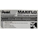 Marqueur tableaux blancs maxiflo  pointe biseautée large  noir pentel