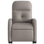 vidaXL Fauteuil inclinable taupe tissu