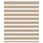 vidaXL Store zèbre marron sable largeur du tissu 125 9 cm polyester