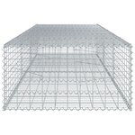vidaXL Panier gabion avec couvercle 300x100x50 cm fer galvanisé