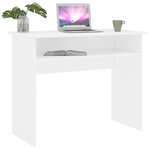 vidaXL Bureau Blanc 90x50x74 cm Bois d'ingénierie