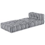 Pouf modulaire vidaXL Gris 70x70x54 en tissu