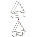 vidaXL Portant de bois chauffage vert olive 80x25x90 cm