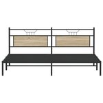 vidaXL Cadre de lit sans matelas chêne sonoma 200x200 cm