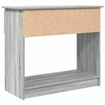 vidaXL Table console avec tiroirs sonoma gris 85 5x38 5x74 5 cm