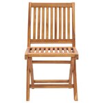 vidaXL Ensemble à manger de jardin 5 Pièces Bois de teck massif