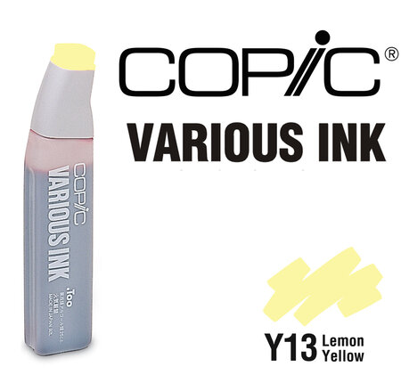 Encre Various Ink pour marqueur Copic Y13 Lemon Yellow